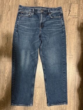 American Eagle Outfitters Relaxed Fit Men's Dark Blue Jeans